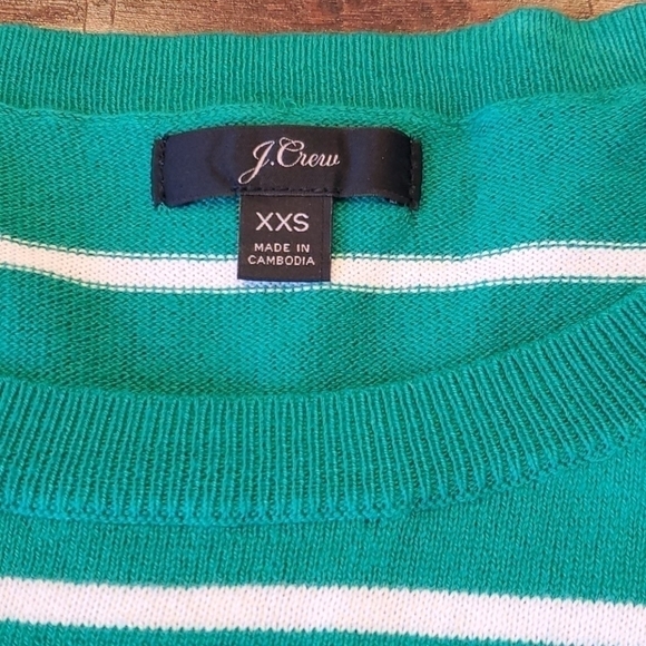 NWOT J. Crew Multicolor Stripe Pullover Sweater long sleeves - Picture 3 of 8